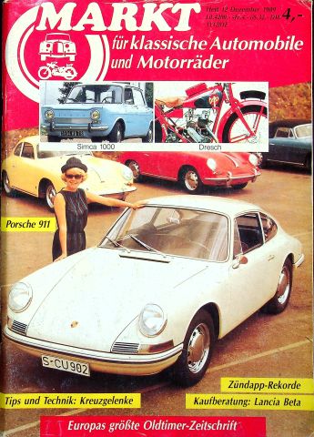 Oldtimer Markt 12/1989 Oldtimer Markt 12/1989